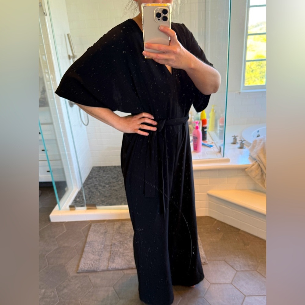 MANGO Black Romper with Komono Sleeves 12